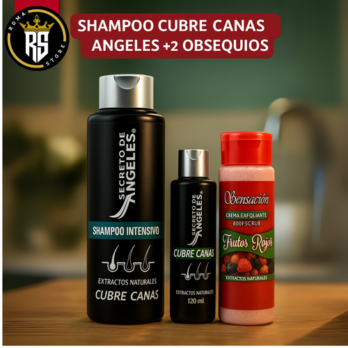 Shampoo Cubre Canas Angeles +2 Obsequios