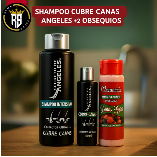 Shampoo Cubre Canas Angeles +2 Obsequios